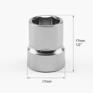 Copa Punta Hexagona Corta 17Mmx1/2