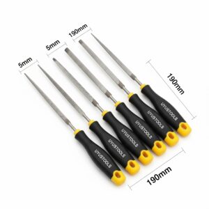 Juego Lima Larga Joyería 5Mm X 190 X 6 Pcs Uyustools