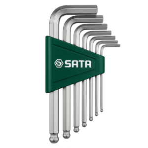 Juego Llaves Hexagonas Larga Tipo Bola Sata