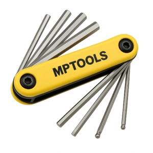 Juego Llaves Hexagonas Navaja 1/16-1/4 X9 Piezas Mptoools