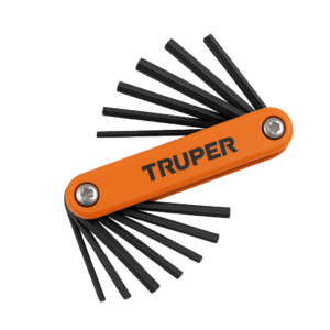 Juego Llaves Hexagonas Navaja 5/64-1/4 Truper